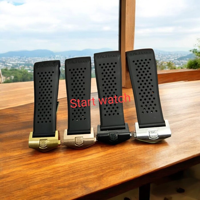 PROMO.. STRAP TALI JAM TANGAN TAG HEUER CARRERA AQUARACER RUBBER STRAP TAG HAUER 22MM 24MM