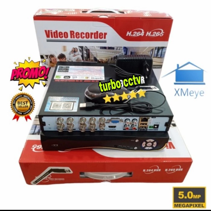 DVR XMEYE 8CH DVR XMEYE 5MP 8 CHANNEL New Version XMEYE 6in1