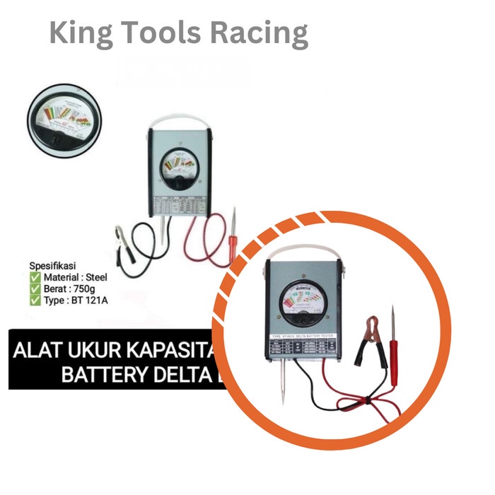 ALAT TES AKI ACCU ORIGINAL ANALOG BATTERYBATERE TESTER DELTA FUKUSHIMA ORIGINAL