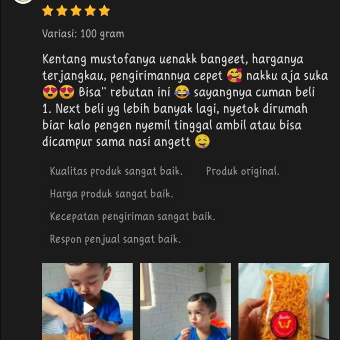 

(TopSeller) KENTANG MUSTOFA/ KERING KENTANG / PEDAS MANIS 1 kg