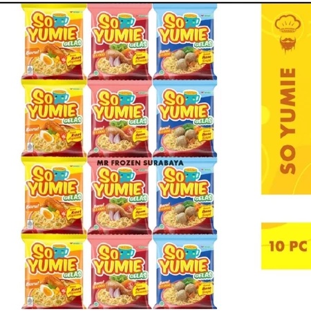 

so yumie mie gelas 30gr x10