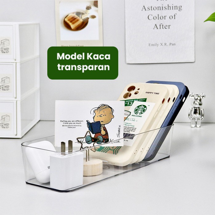 Organizer Laci Bening Acrylic Kotak Penyimpanan Kulkas Organizer Laci Organizer