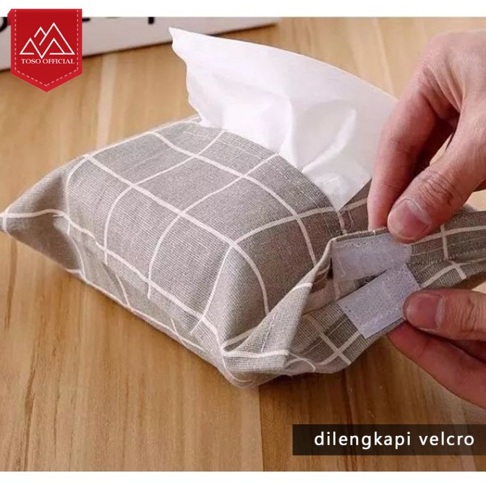 Kantong Kain Tissue Tempat Tissue Sarung Tempat Cover Tisu Kain Motif