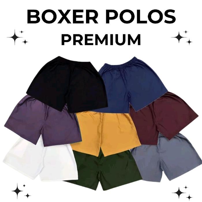 FREE ONGKIR PENDEK BOXER POLOS/BOXER POLOS PREMIUM/BOXER PRIA WANITA Kantong Lembut Motif Nyaman