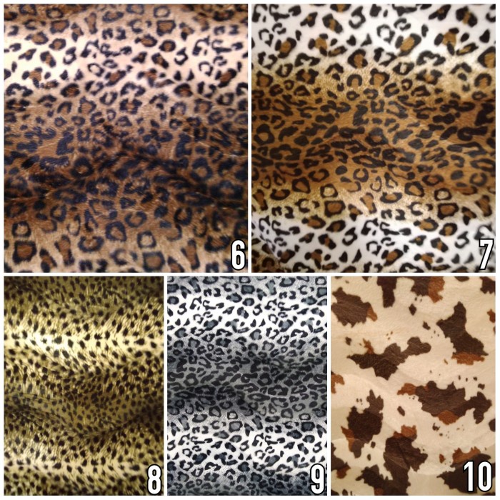 NEW Kain Bulu Beludru Motif Bulu Hewan / Bulu Macan (Sofa, Kursi, Jok)