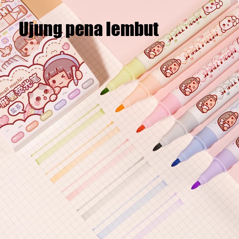 

Stabilo Mochi Hand Ledger Doodle Pen Set Highlighter Pen Termasuk 6Pcs Stabilo