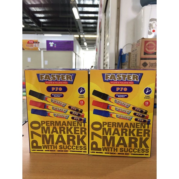 

Spidol Permanent Marker Faster P70 ( 1Pak/12Pcs )