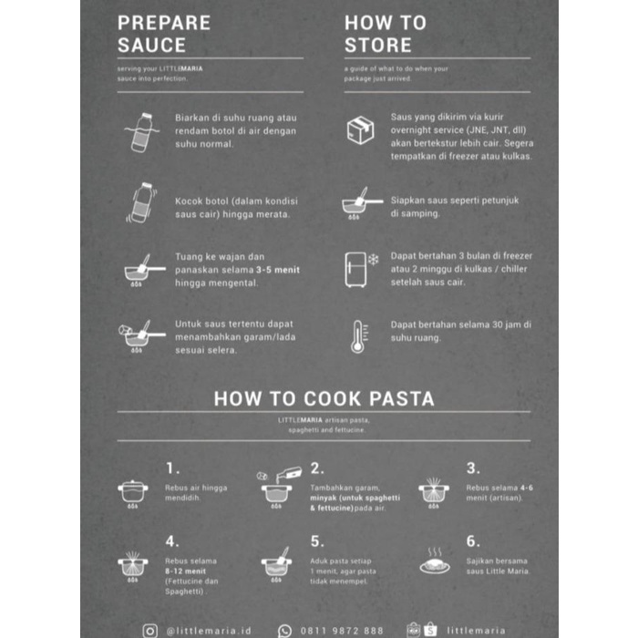 

Saus Carbonara Truffle Black Little Maria Halal ml