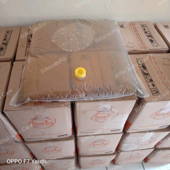 

Minyak Goreng Sovia 18 Liter BIB