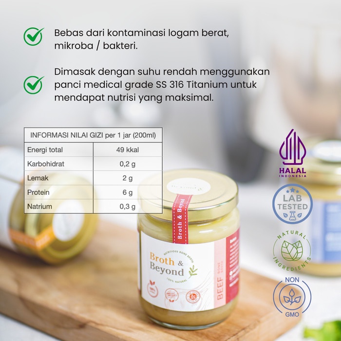 

ORGANIC GRASSFED BEEF BONE BROTH KALDU SAPI MPASI ORGANIK