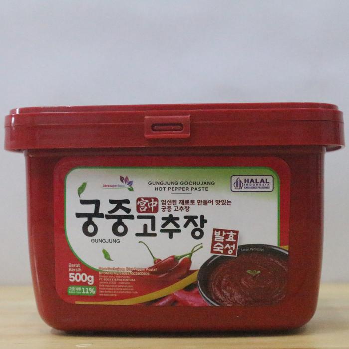 

Pasta Cabe Pedas Korea Halal Masakan Hot papper paste Gungjung Gochujang g dan 1kg Instan Botol