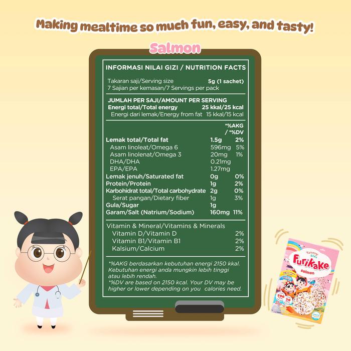 

Yummy Bites Furikake 35GR/ Topping Rumput Laut/ Nori Tabur/ MPASI Bayi