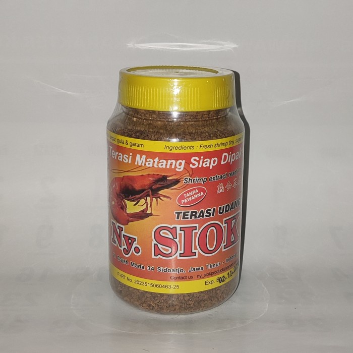 

Terasi Udang Matang Ny Siok 150Gr , Trasi Udang Matang Nyonya Siok