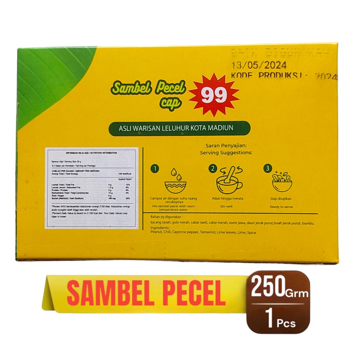 

Sambel Pecel 99 Bumbu Kacang Instan Resep Sambal Pecel Khas Madiun