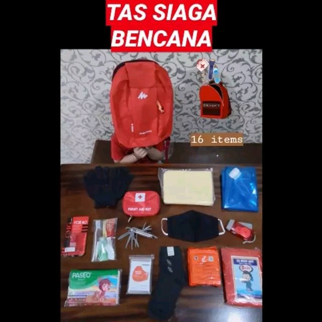 (Expert) Tas Siaga Bencana EMERGENCY BAG / Survival Kit First Aid Kit P3K / Outdoor