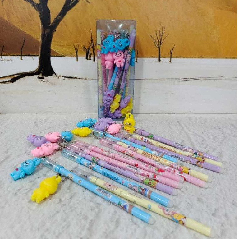 

(12pc) pen gantung besi rantai SANRIO CINNAMOROLL KUROMI POMPOMPURIN PENA BALLPEN GEL b 600