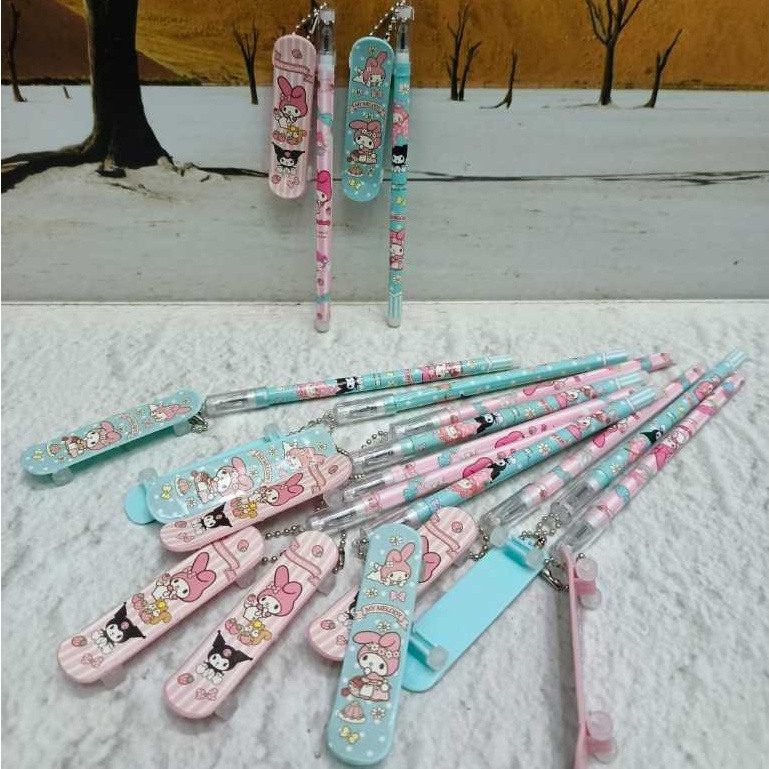 

(12pc) pen gel BTS SANRIO MELODY SKATEBOARD