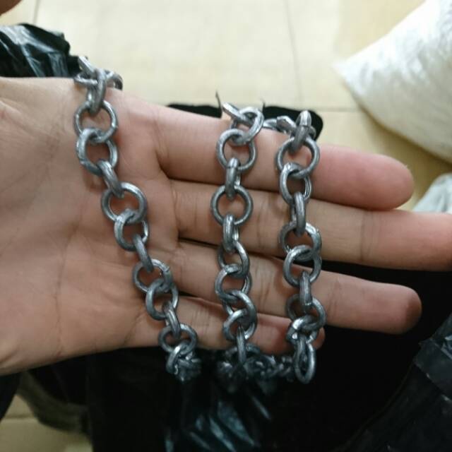 

Rantai timah jala no 0 super harga per kg panjang sekitar 4 meter