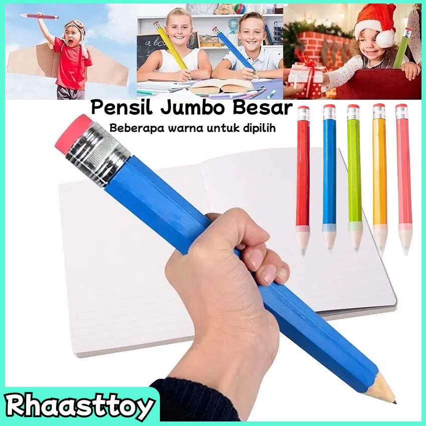 

RHAAST Pensil Jumbo Besar 33 CM Mainan Pencil Pensil Jumbo Hiasan Photo Kado