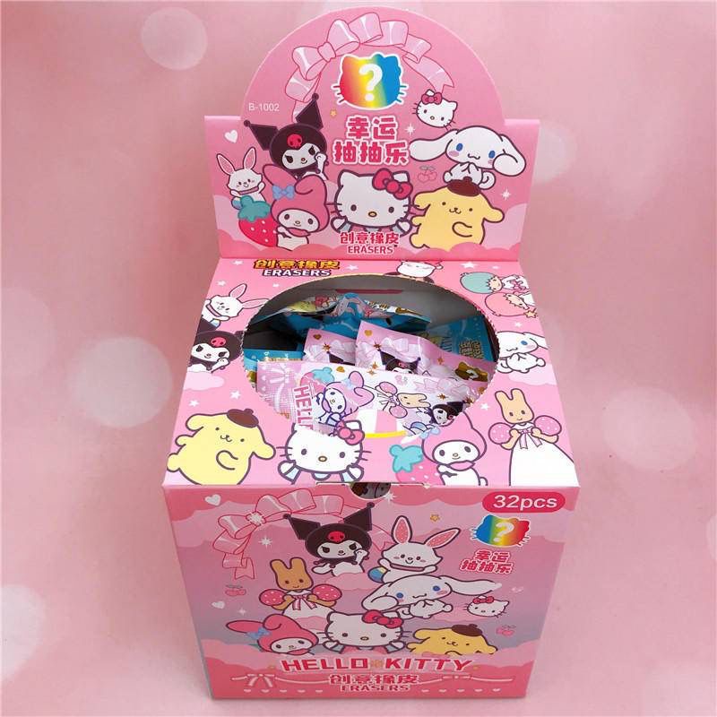

PENGHAPUS MISTERI BAG SANRIO FAMILY HARGA GROSIR 1 BOX ISI 32 PCS KARET SETIP PENGHAPUS LUCU BISA