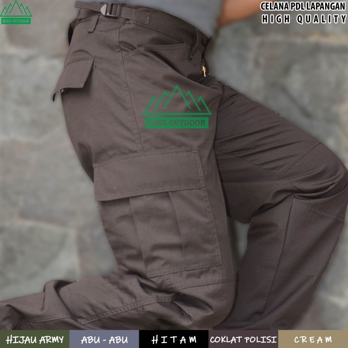 (Expert) CELANA TACTICAL PDL JUMBO (46-48) RIPSTOP TORNADO WARNA COKLAT POLISI