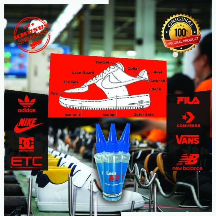 (Expert) LEM SEPATU TRANSPARANT SUPER KUAT 100 ml ORIGINAL K2 - SNEAKERS