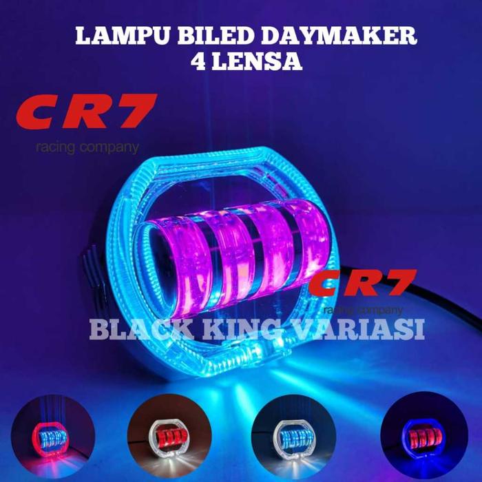 Lampu Tembak Led Biled Projie 4 Lensa Lampu Tembak Biled Projie Projie Led Lampu Biled Daymaker 4