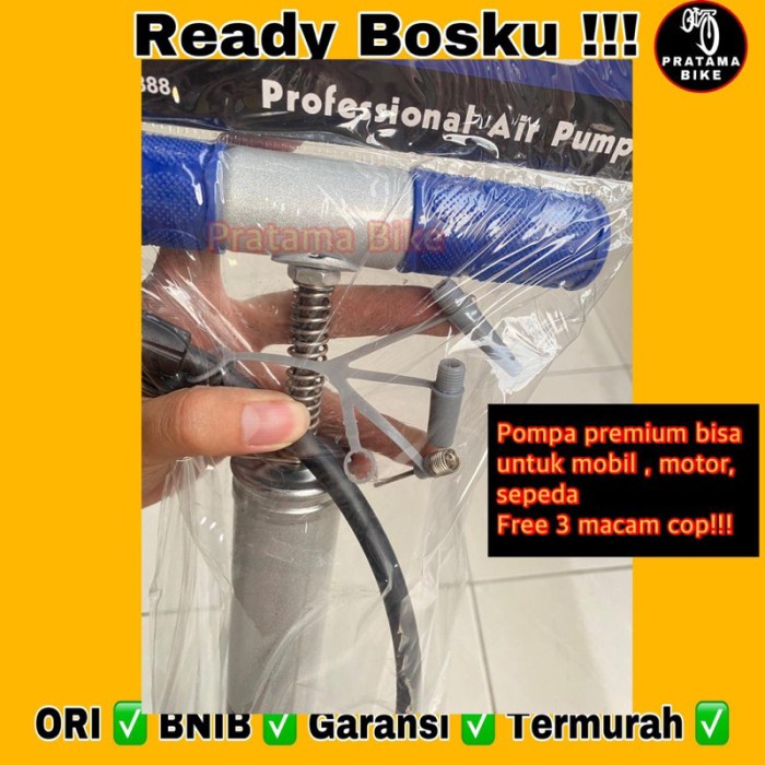 (Expert) POMPA SEPEDA TABUNG METER JEMBOLY BERKUALITAS DAN KUAT MURAH