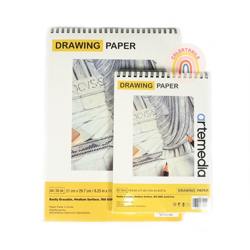 

IK! Artemedia Spiral Sketch Book A5 A4 A3 150gsm 30 Lembar Buku Sketsa