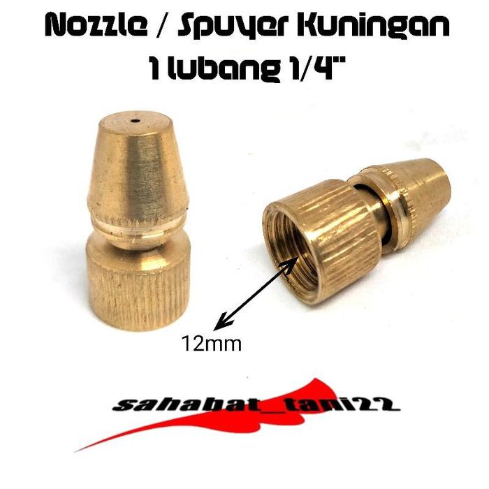 Terbaru- Nozzle sprayer spuyer 1/4 kuningan Steam Cuci AC nozzle jet cleaner Nozzle Steam Cuci AC