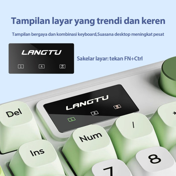 [Expert] Keyboard bluetooth L98 untuk Windows/Mac/tablet RGB Gaming Keyboard