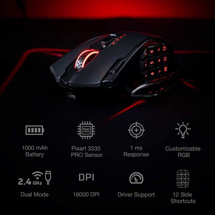 [Expert] Redragon Impact Elite M913 RGB - Wireless I Wired Hybird Gaming Mouse