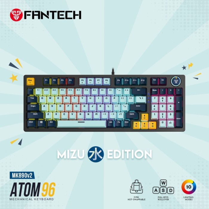 [Expert] Fantech ATOM96 MK890 RGB Keyboard Gaming Mechanical
