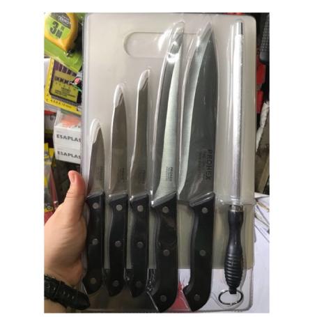 Pisau Dapur Set 7 Pcs Prohex / Pisau Tajam / Pisau Prohex / Pisau Dapu Best Seller