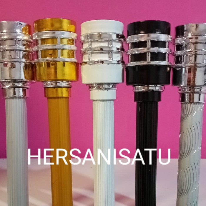 murah- Besi Gorden Minimalis Full Set Batang Hordeng Tabung