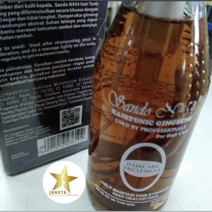 Promo Terbatas Sando N454 Hair Tonic Ginseng - Atasi Rambut Rontok - Rambut Rusak Aman