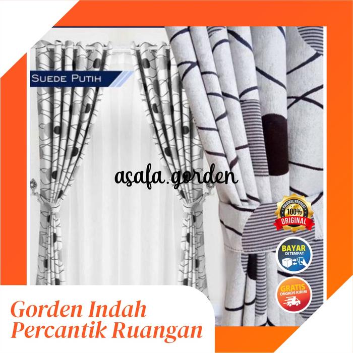 murah- GORDEN ACACIA HORDENG BLACKOUT KORDEN PINTU TIRAI JENDELA PREMIUM tali