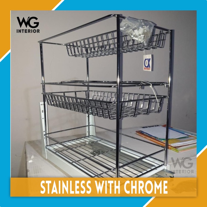 MacamKita- Rak bumbu tarik winston OK004C