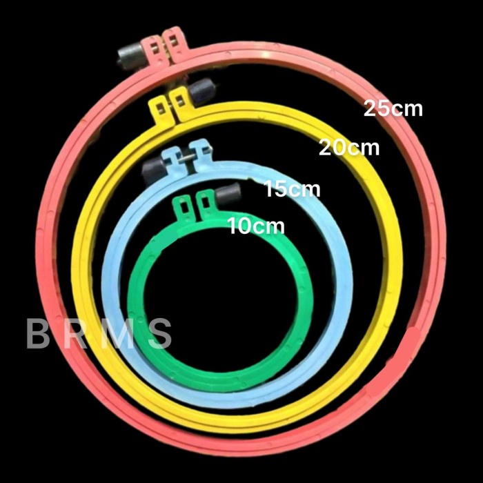 

Midangan Plastik / Bidangan / Pemidangan / Pemidang / Embroidery Hoop / Alat Sulam Bahan Plastik