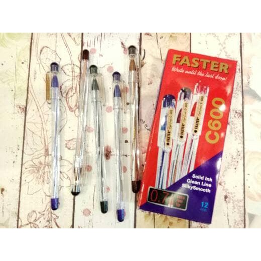 

Pulpen Faster C600 Stationery berkualitas Tinta