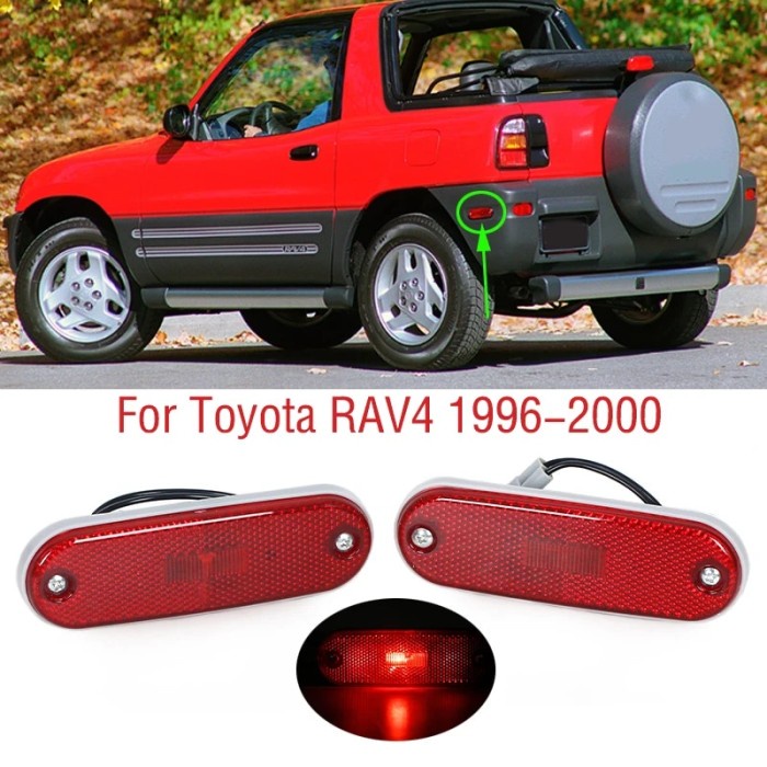 For Toyota RAV4 RAV 4 1996 1997 1998 1999 2000 Car Rear Bumper Side