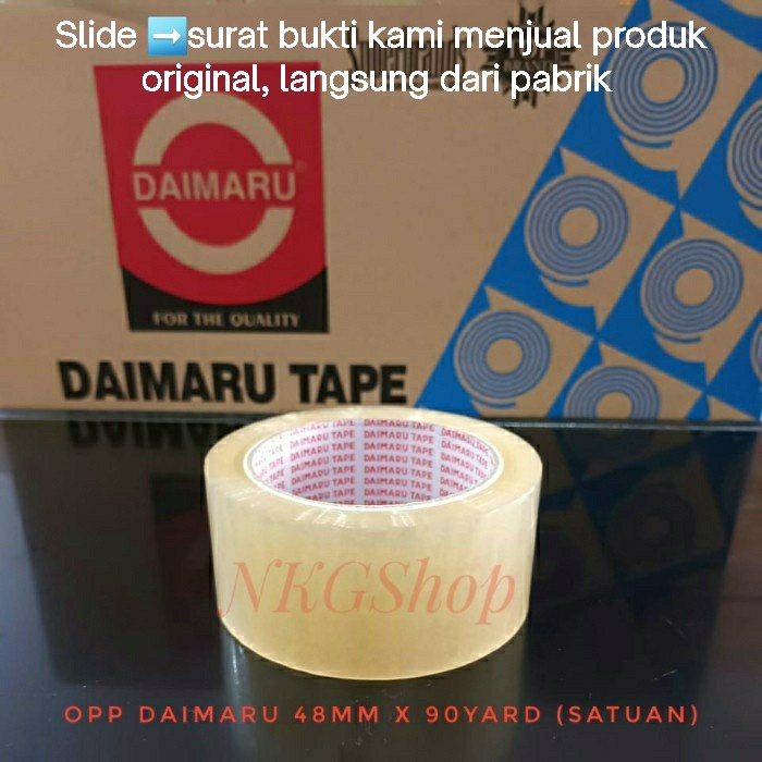 

Lakban Daimaru 2inch x 90yard/lakban bening/lakban coklat (SATUAN)