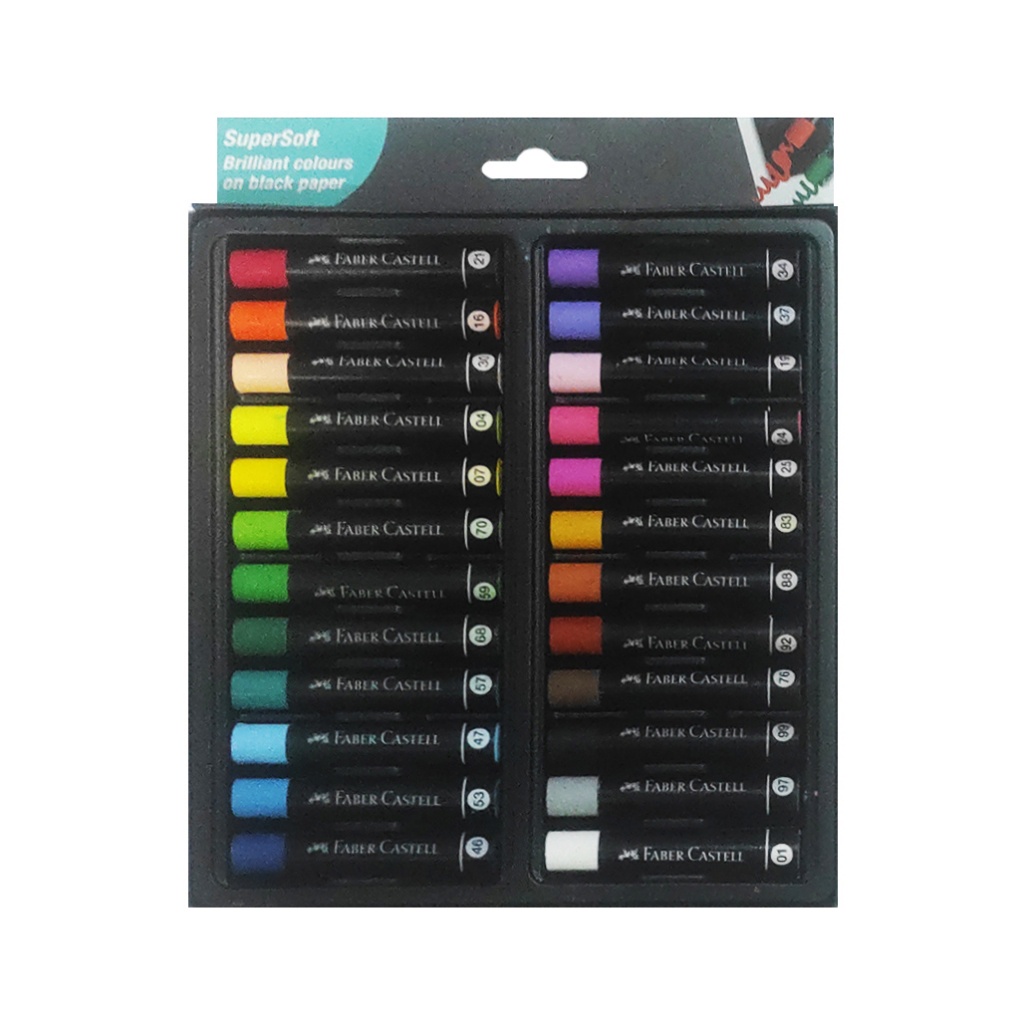 

IK! Black Edition Oil Pastel Set- 24 Warna / Crayon Krayon Faber Castell