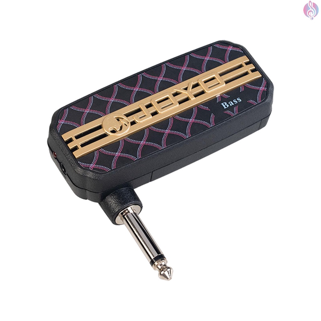 JOYO Mini Amp Portable Penguat Bass Listrik dengan Input Audio 3.5mm Plug & Play Speaker Mute untuk 