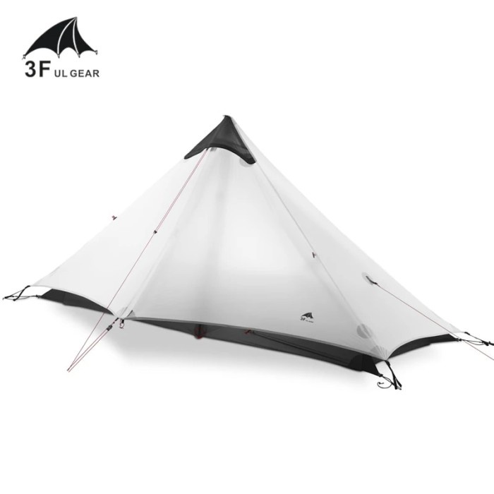 3F UL GEAR LanShan1/2 Person Camping Ultralight Professional Tent 3/4