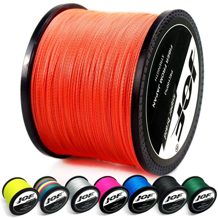 JOF Fishing line braided 500M 1000M 4/8 Strands Multifilament Fishing