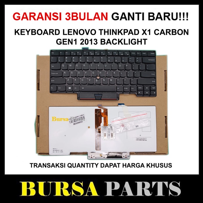 KEYBOARD LENOVO THINKPAD X1 CARBON GEN1 2013 POINTER BACKLITE TERMURAH