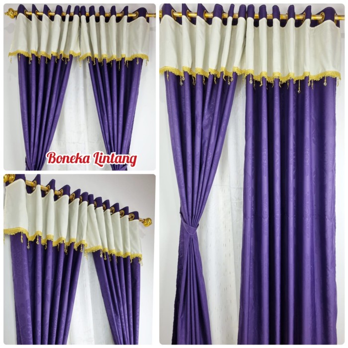 Gorden Rumbai Renda Mewah - Korden Pintu Pony Renda Cantik