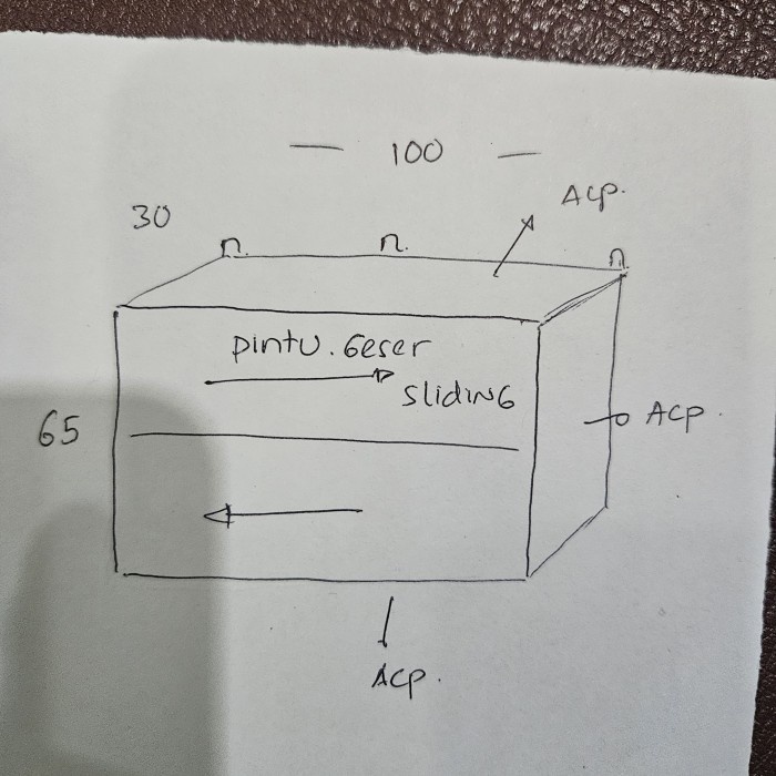 LEMARI GANTUNG CUSTOM