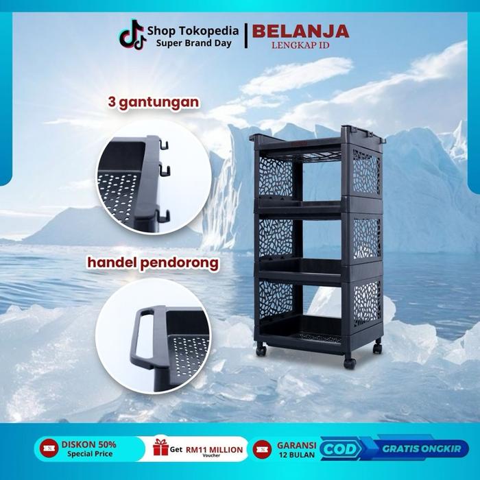 RAK 4 SUSUN AOYAMA / RAK SERBAGUNA AOYAMA/ RAK SERBAGUNA